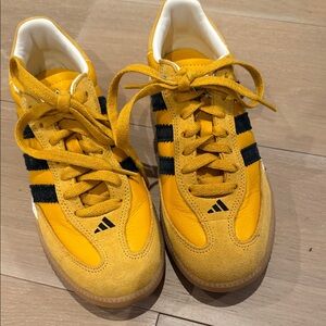 Adidas Golden Yellow and Black Trainers